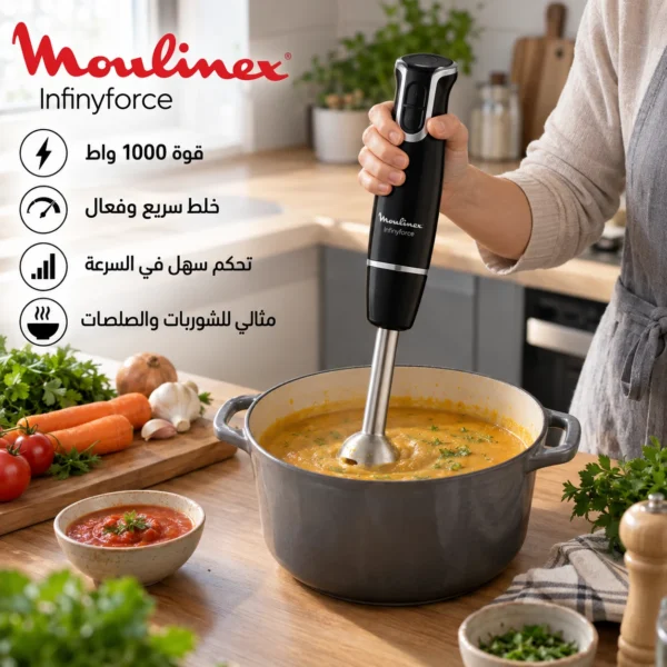 خلاط يدوي Moulinex Infinyforce – قوة 1000 واط — image 3
